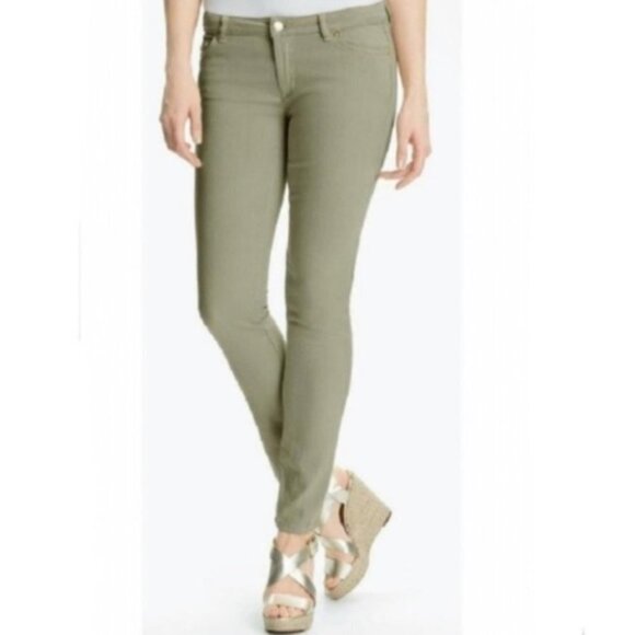 Michael Kors Olive Green Skinny Jeans - Picture 1 of 14